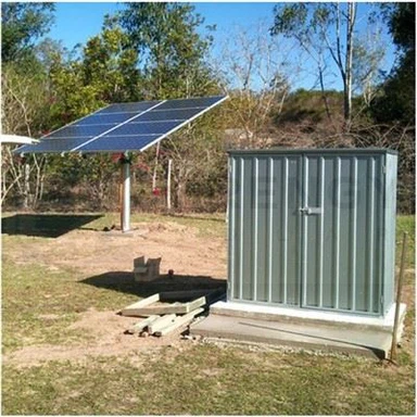 Соларни наземни площадки един полюс от 1 до 10 слънчеви панела