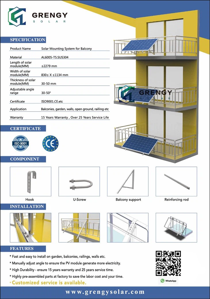 Balcony Solar Panels Mounting