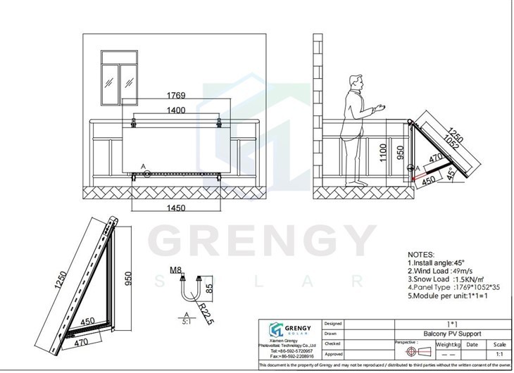 Balcony Solar Panels Mounting