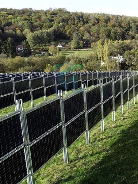 Vertical Solar Mounting Structure