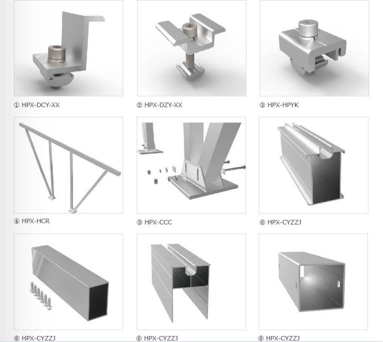 Aluminum Solar Carport Mounting Structure System