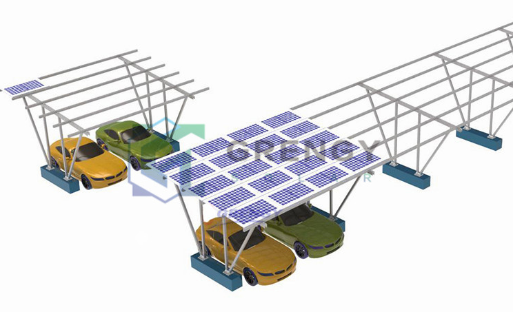 solar carport mounting structure systems