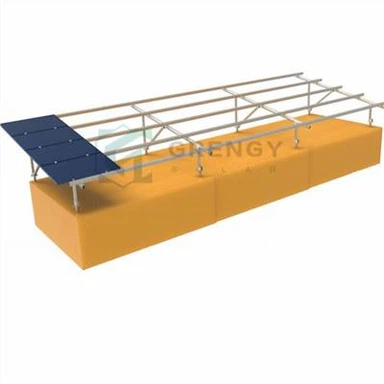 Двойна?Колонна слънчева наземна монтажна конструкция