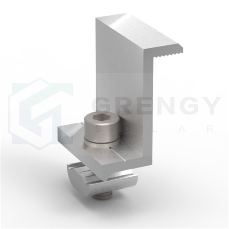 end clamp of allasted pv system
