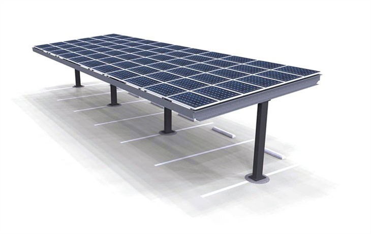 OEM Hot Dipped Galvanized Steel Solar Panel Carport Solar Mounting Rack Solar Pv Carport Mounting Brackets Structure