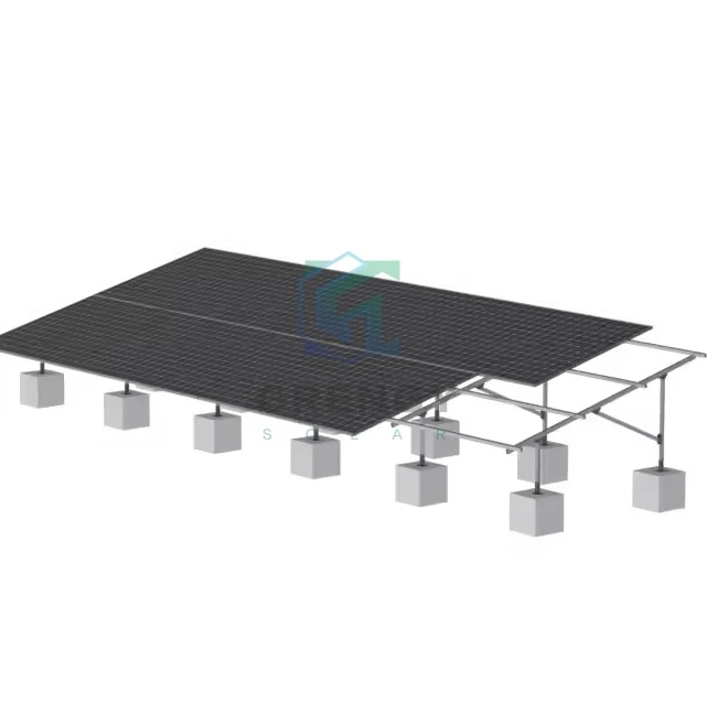 Pv Panel Ground Mount Concrete Foundation Rack Mounting System Structure