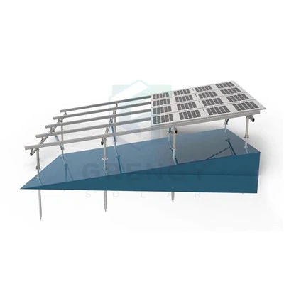 Слънчева стелажна система с фиксиран наклон