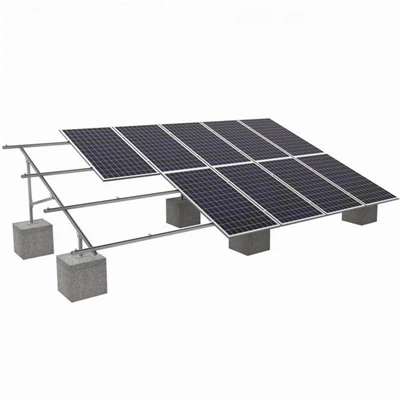 Слънчеви системи за наземно монтиране с бетонна основа
