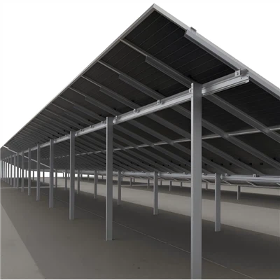 Стоманена стомана с покритие ZAM Монтиране на земята в слънчеви стелажи