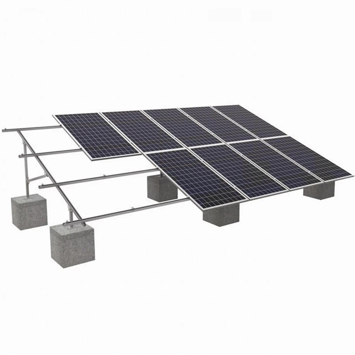 Слънчеви системи за наземно монтиране с бетонна основа